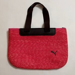 NWOT PUMA wicker and rubber purse!